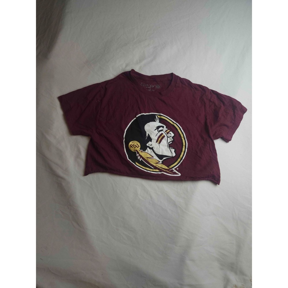 Florida‎ State Seminoles Shirt Womens Small Burgundy Cropped The Victory NCAA